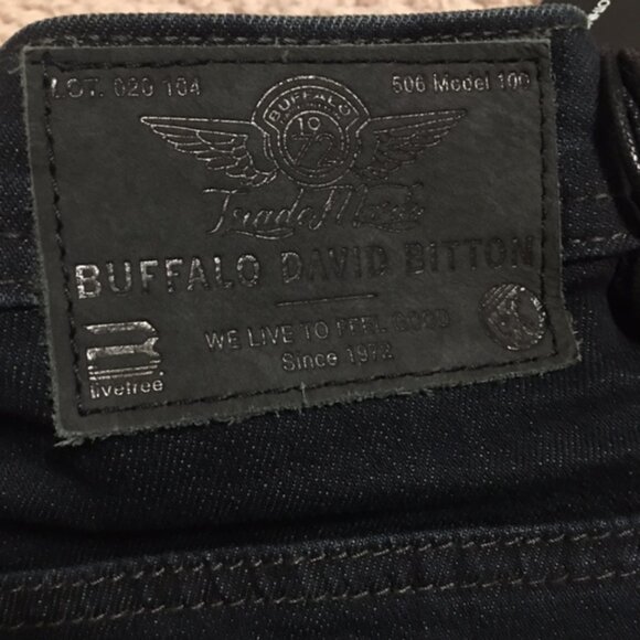 Men's Buffalo David Bitton  Dark Denim Jeans  NWT  Size 38 x 30  Slim Straight - Picture 12 of 13